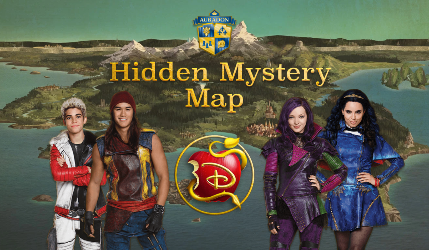 Descendants Hidden Mystery Map Game Welcome Screen Screenshot.
