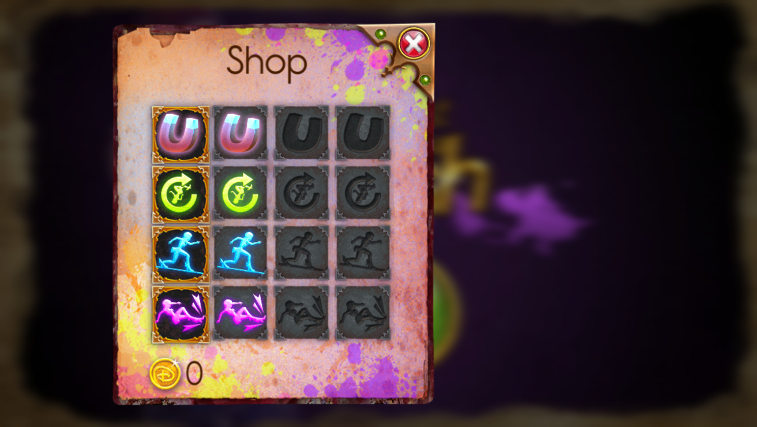 Descendants Isle of the Lost Rush Game Rush Shop Screenshot.