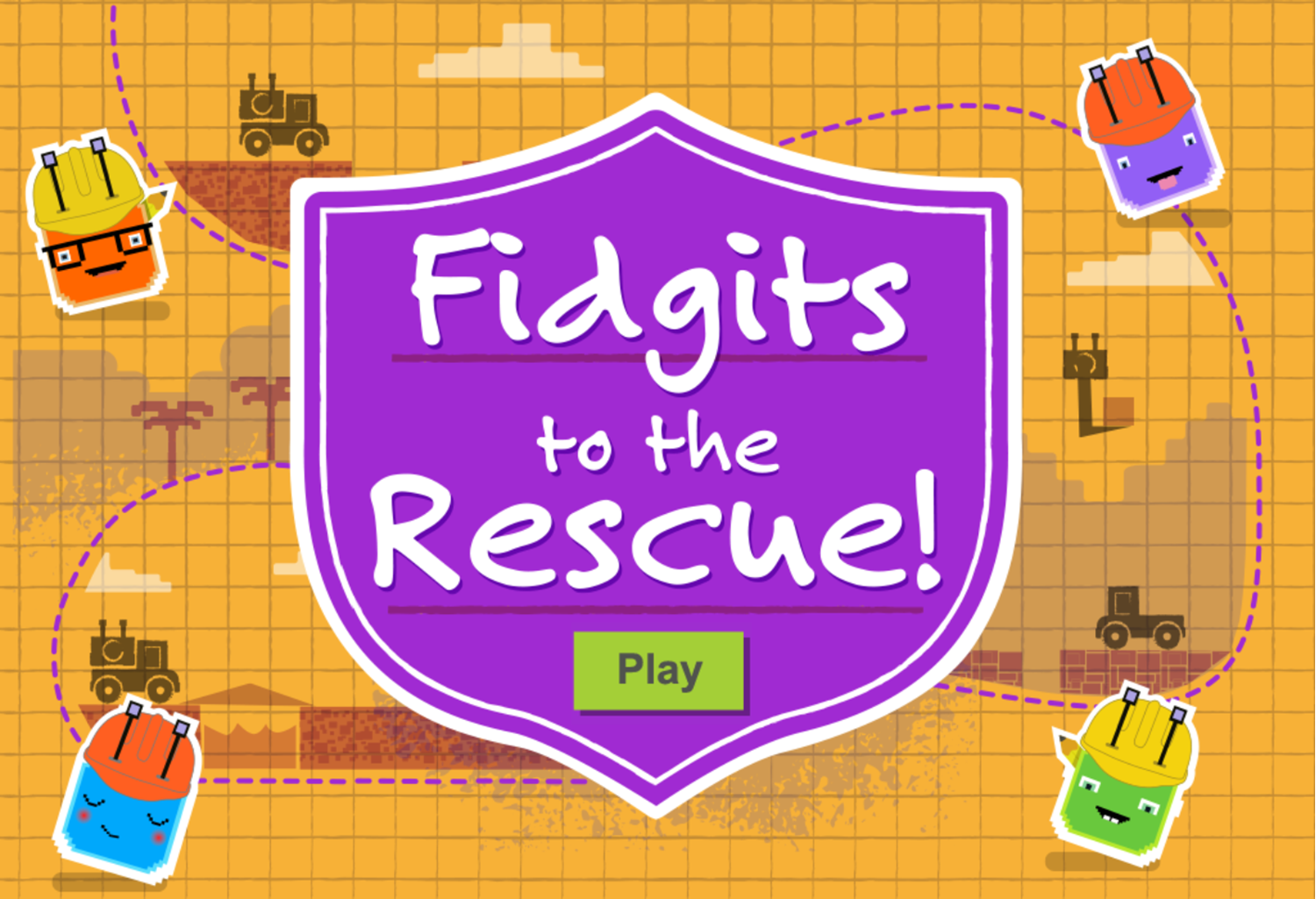 Design Squad Fidgits to the Rescue Welcome Screen Screenshot.