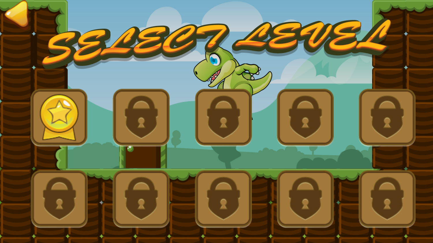 Dino Bros Select Level Screenshot.