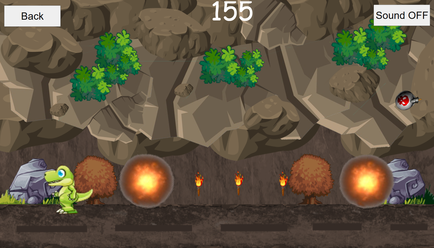 Dinomite Game Play Screenshot.