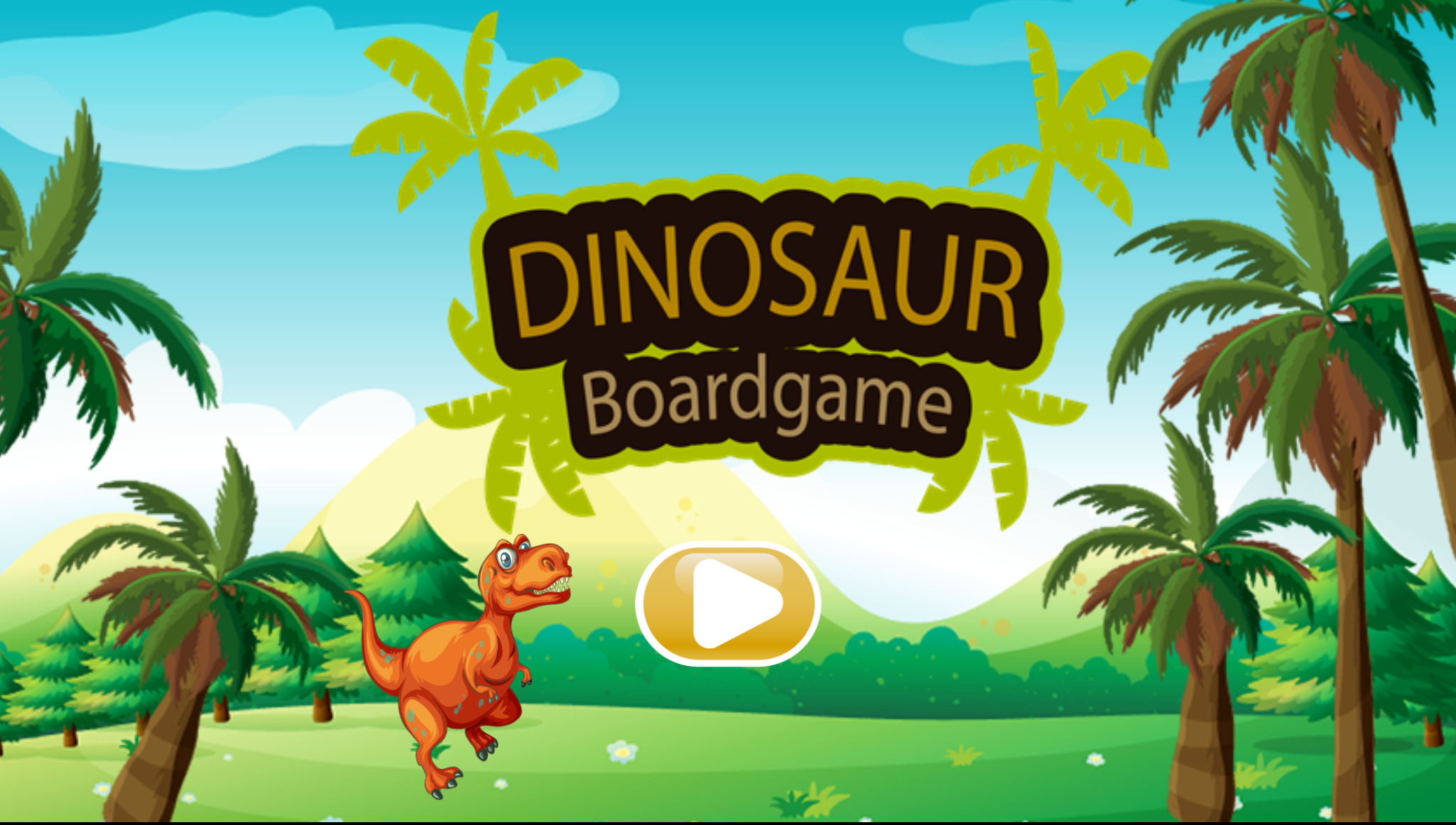 Dinosaur Board Game Start Screenshot.