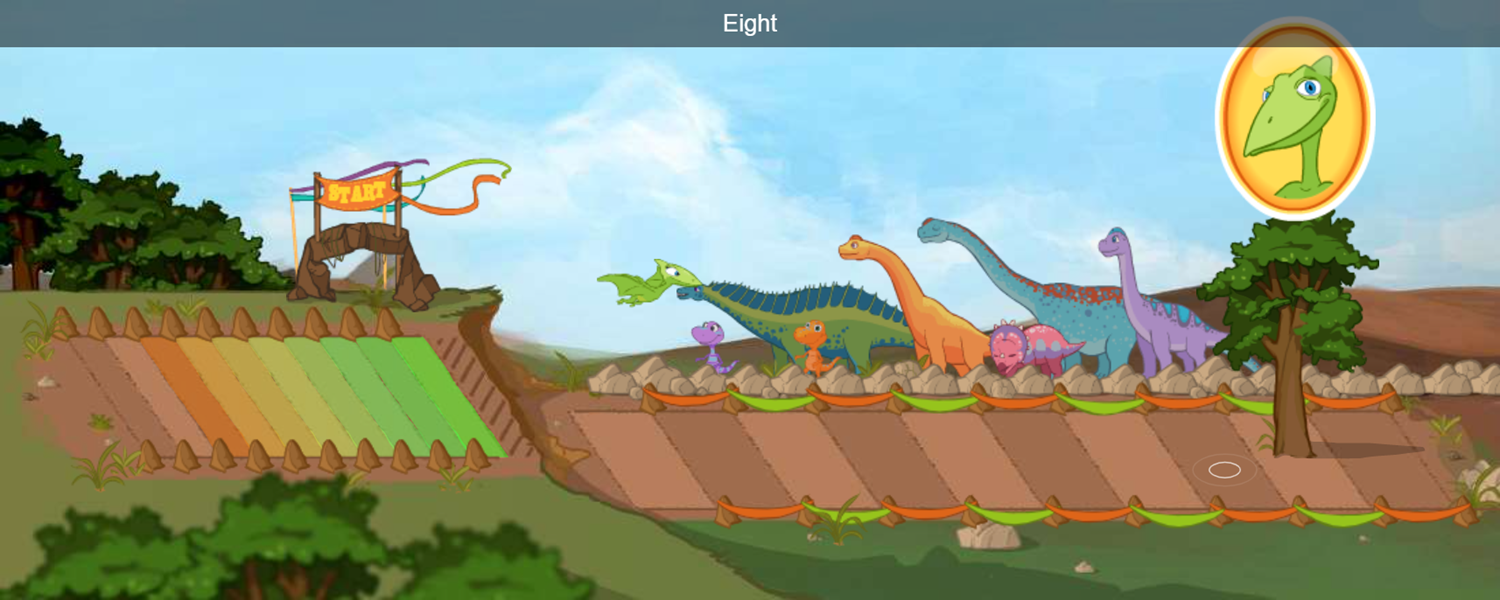 Dinosaur Train Air Show Game Flying Simulation Screenshot.