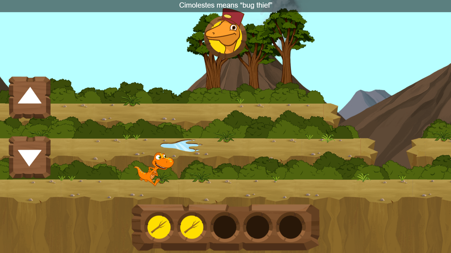 Dinosaur Train Buddy's Big Campout Adventure Game Play Screenshot.