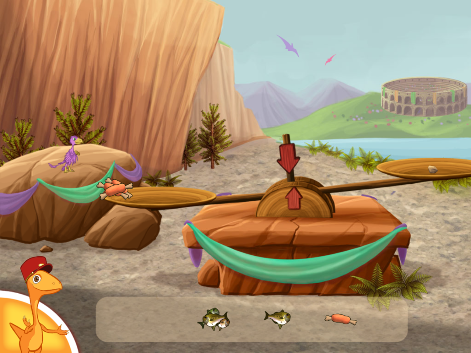 Dinosaur Train Chow Time Game Dinosaur Overfed Screenshot.