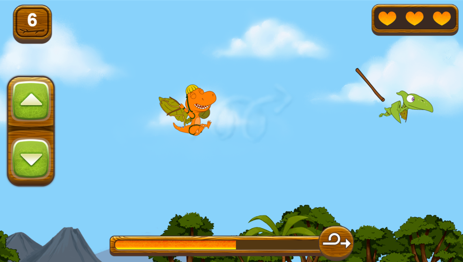 Dinosaur Train Dino Flight Game Special Move Screenshot.