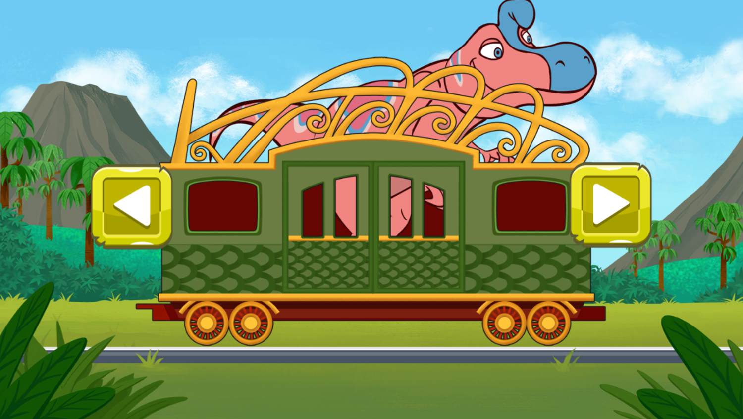 Dinosaur Train Dinocar Designer Game Pick Cart Screenshot.