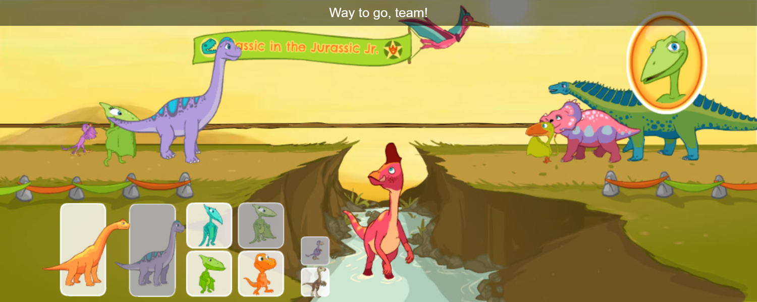 Dinosaur Train Leaf Leader Game Balanced Weights Screenshot.