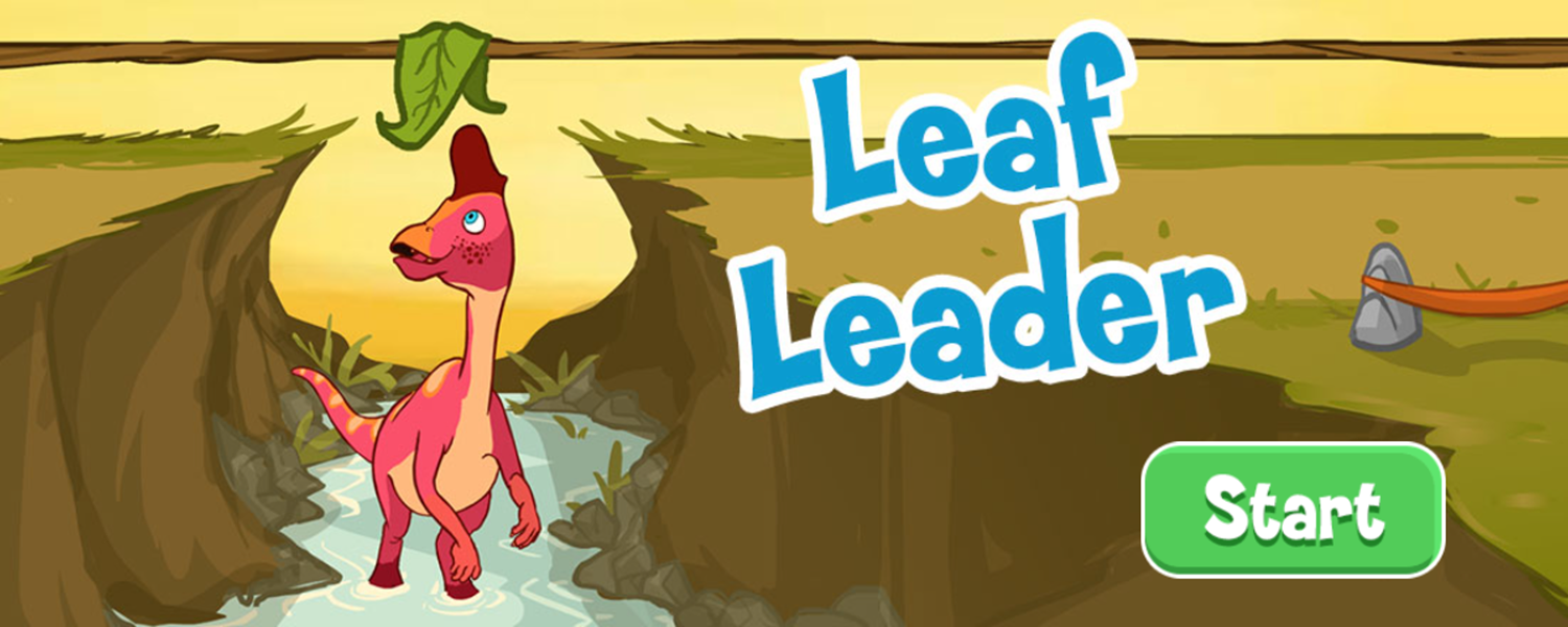 Dinosaur Train Leaf Leader Game Welcome Screen Screenshot.