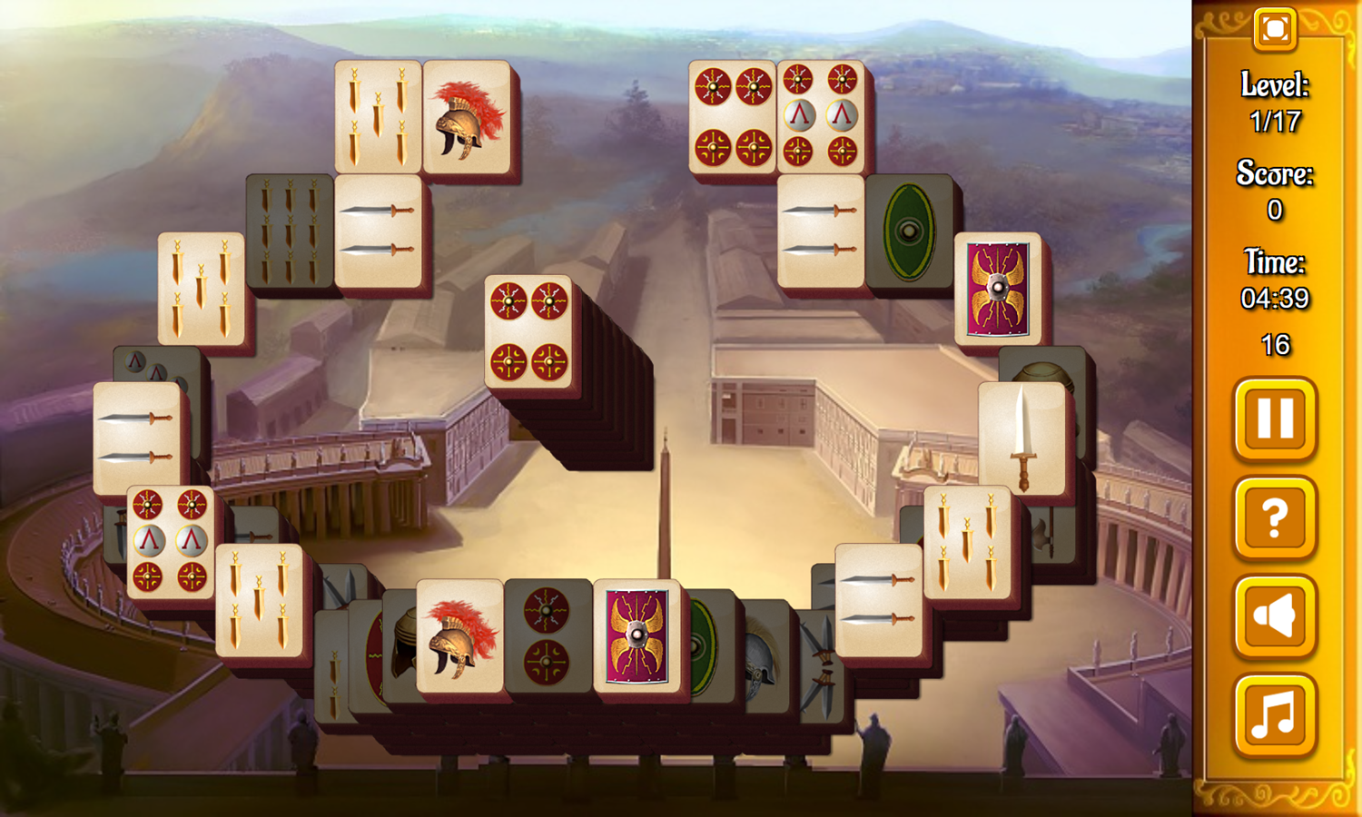 Discover Ancient Rome Game Start Screenshot.