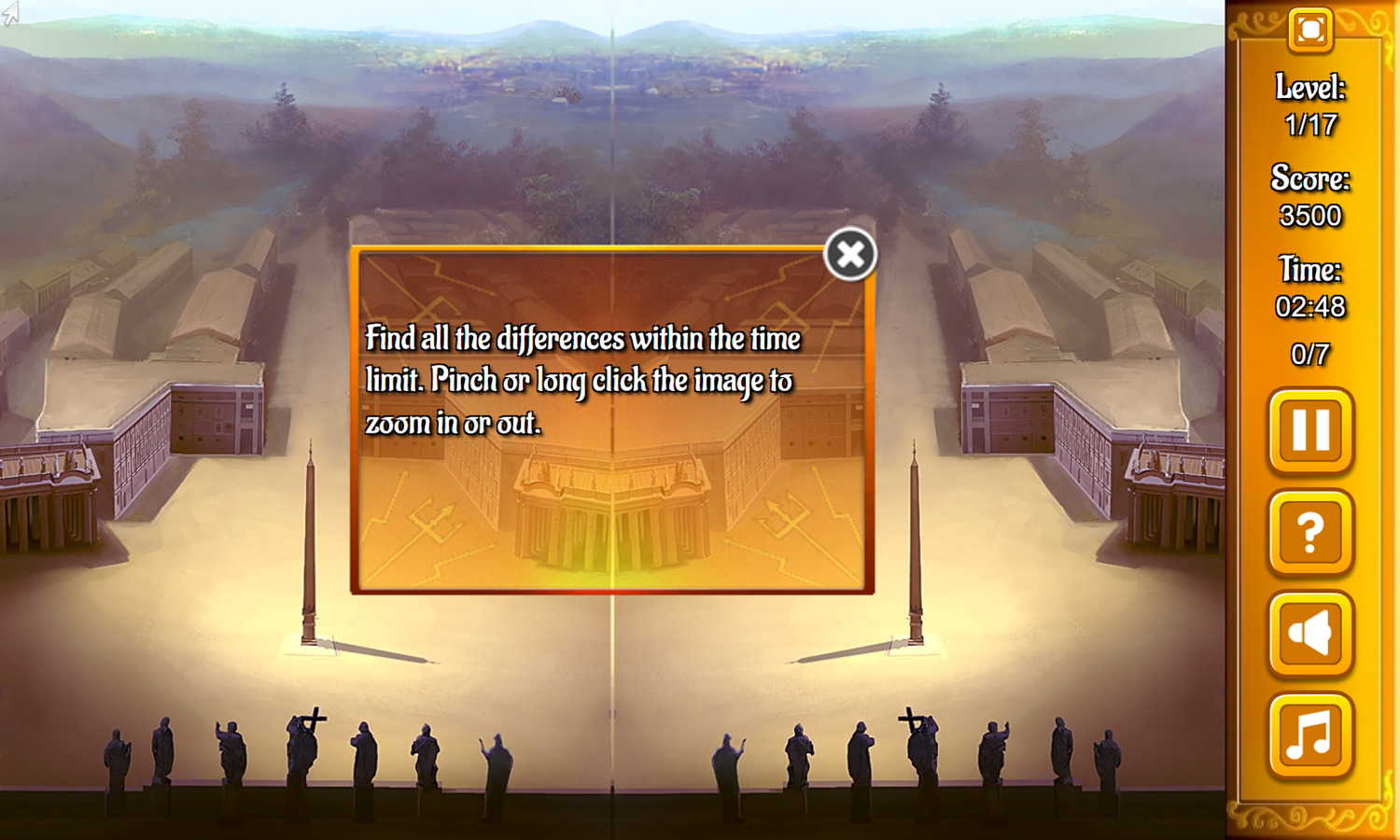 Discover Ancient Rome Game Instructions Screenshot.