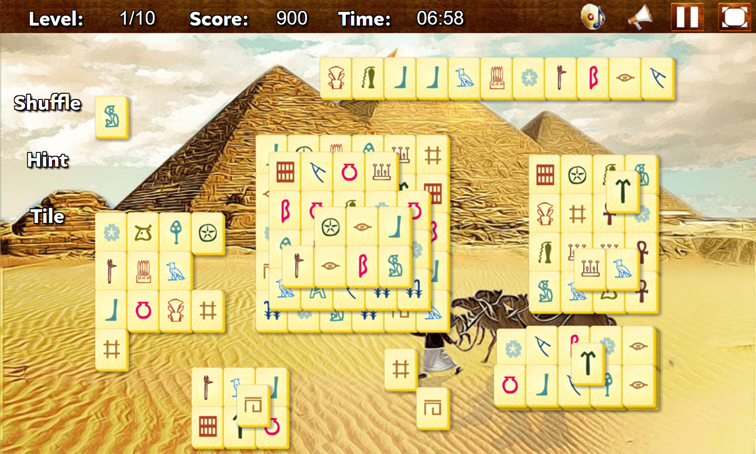 Discover Egypt Game Play Screenshot.