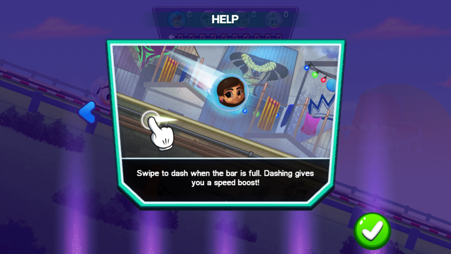 Disney Bounce Game Down Hill Play Tips Screenshot.