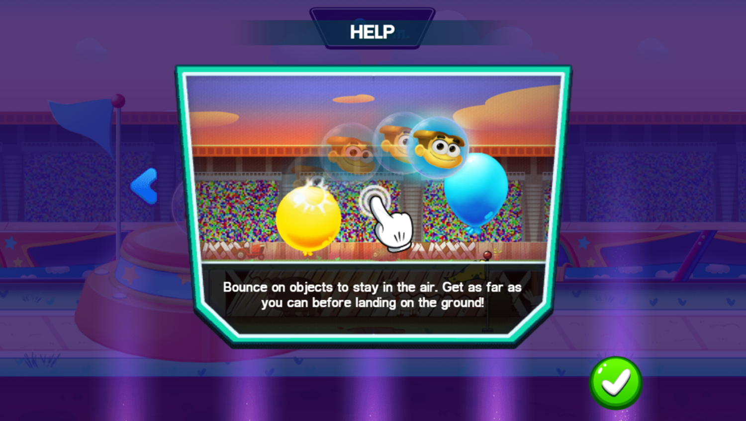 Disney Bounce Game Long Jump Play Tips Screenshot.