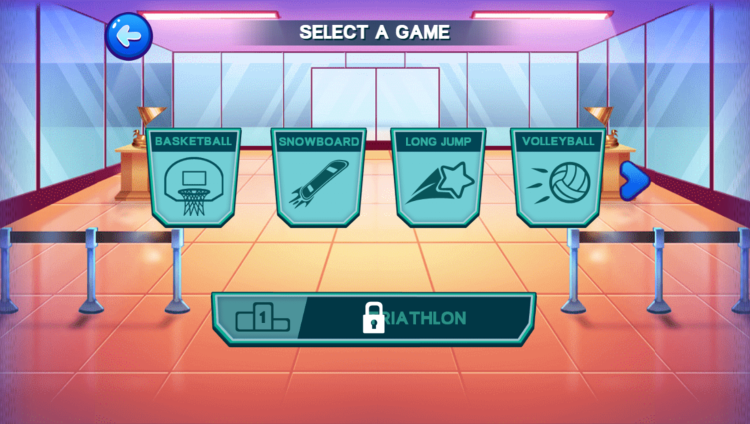 Disney Bounce Game Select Game Screenshot.