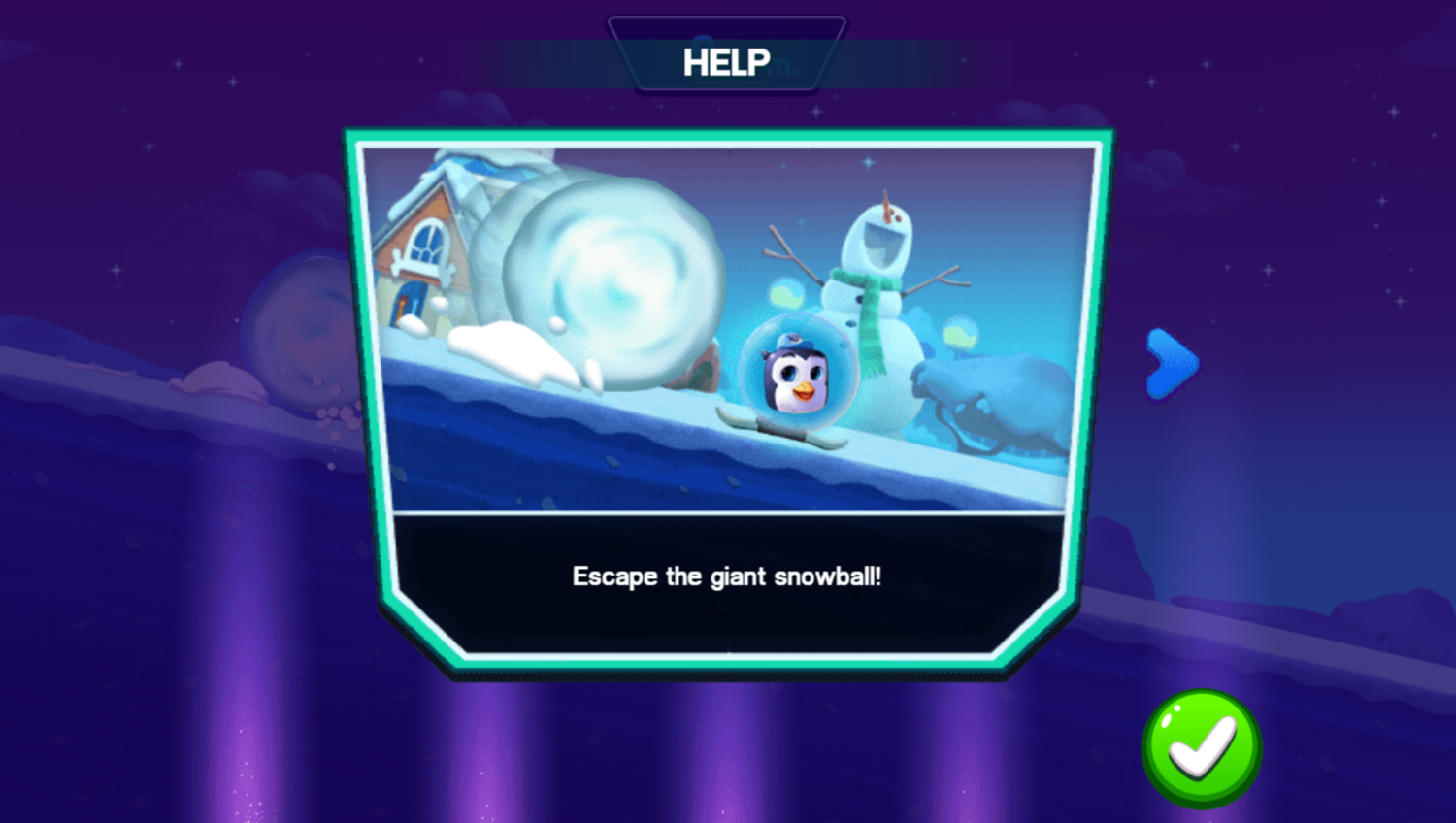 Disney Bounce Game Snowboarding How To Play Screenshot.