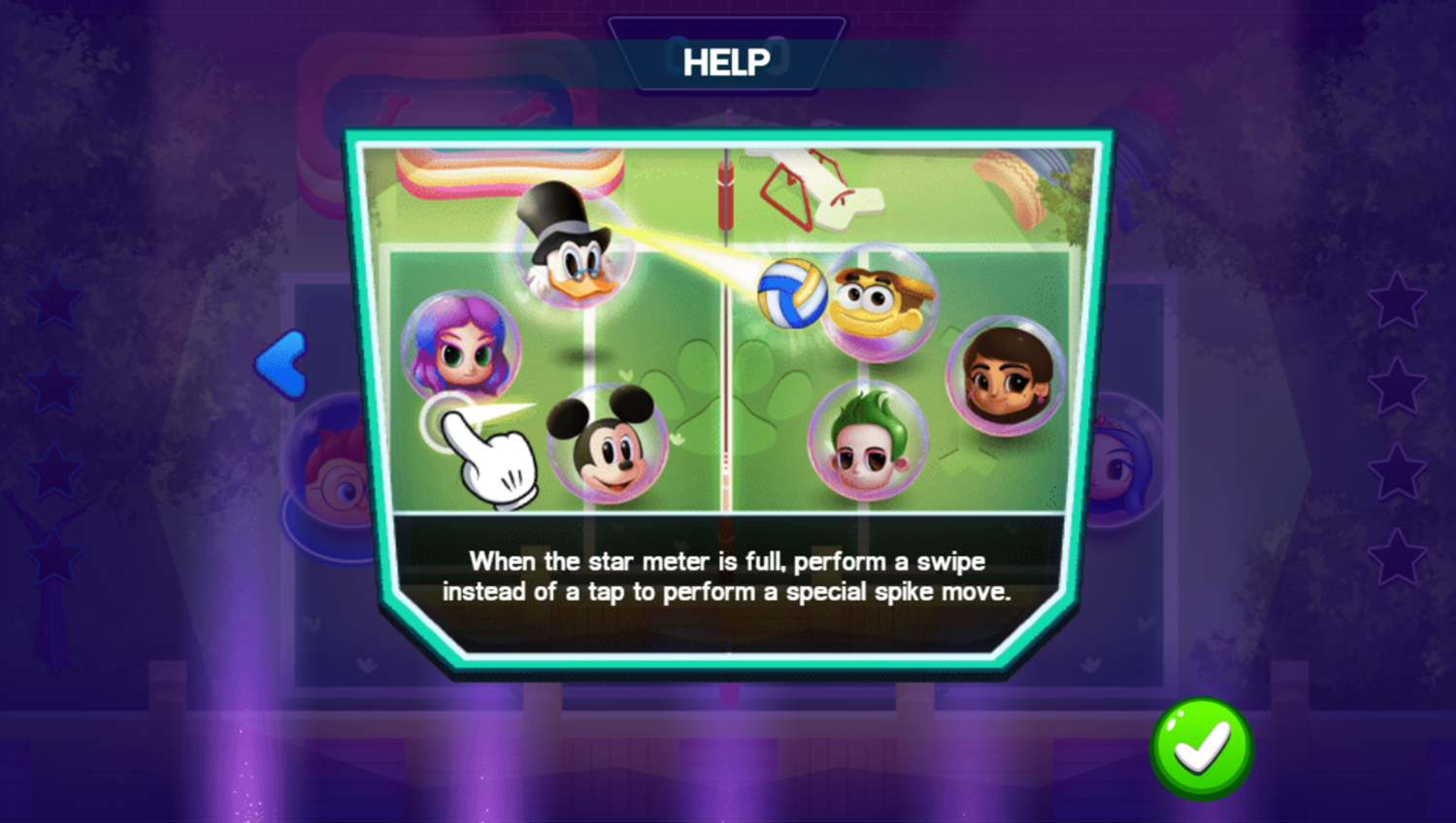 Disney Bounce Game Volleyball Play Tips Screenshot.