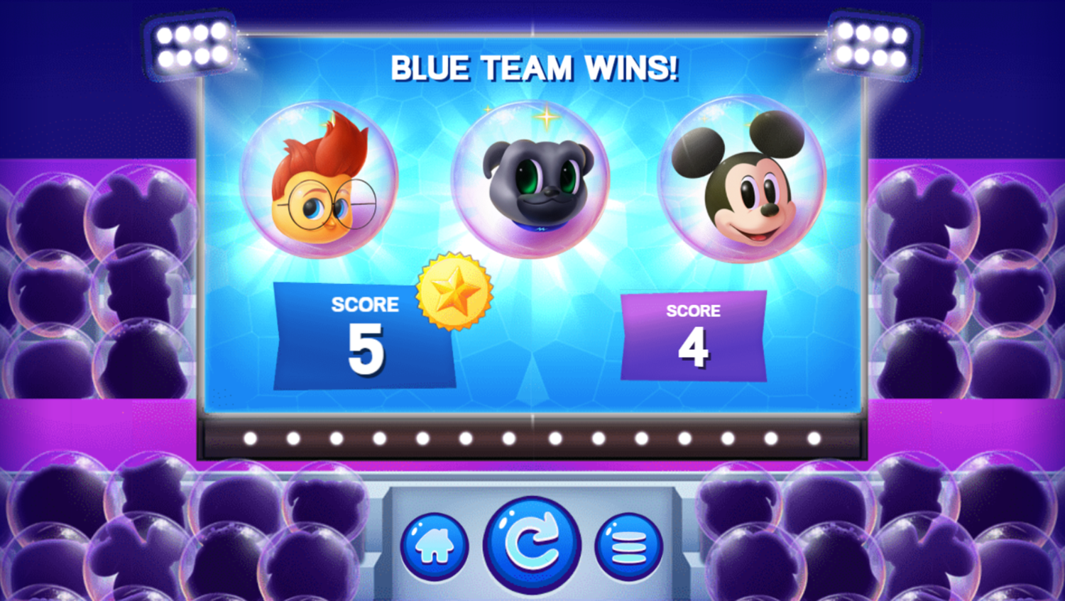 Disney Bounce Game Volleyball Score Screenshot.