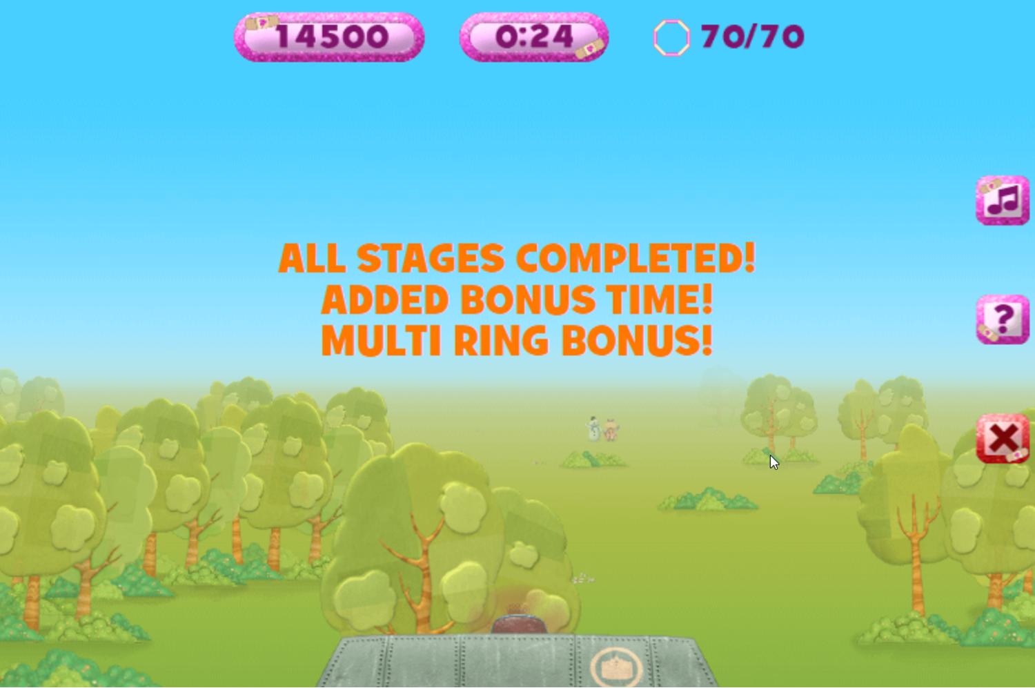 Disney Jr Big Air Adventure Game Level Complete Screenshot.
