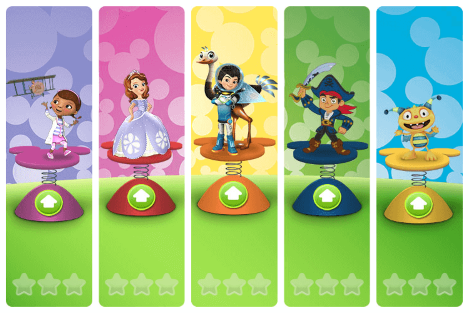 Disney Jr Big Air Adventure Game Level Select Screenshot.