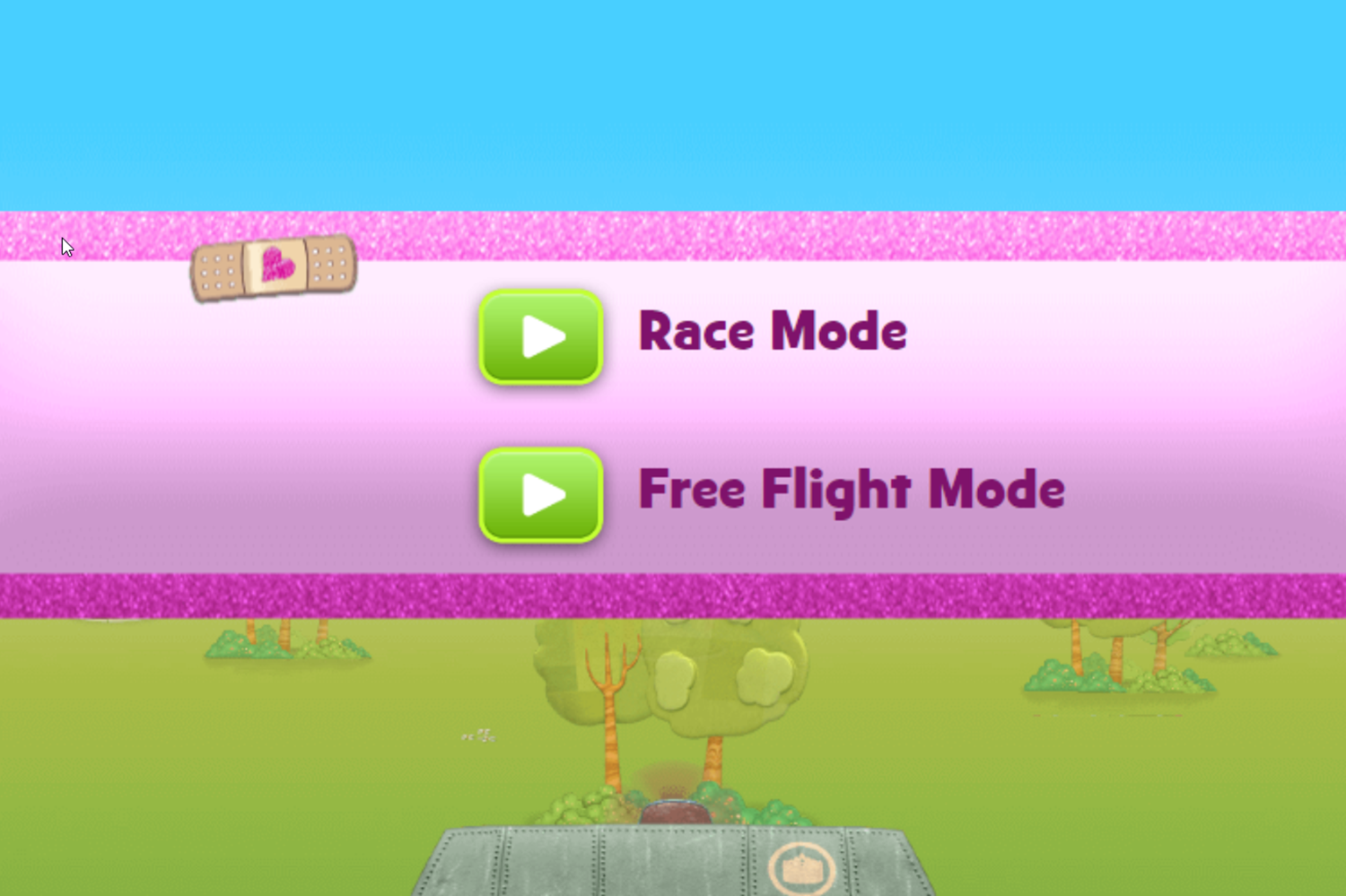 Disney Jr Big Air Adventure Game Mode Select Screenshot.