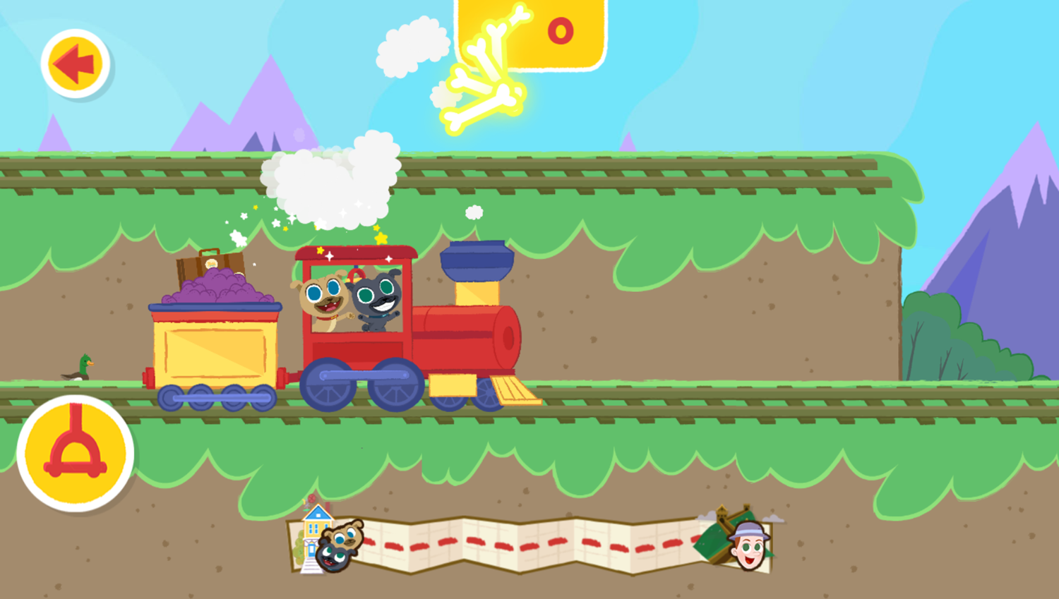 Disney Jr Go Pups Go Game Train Gameplay Screenshot.