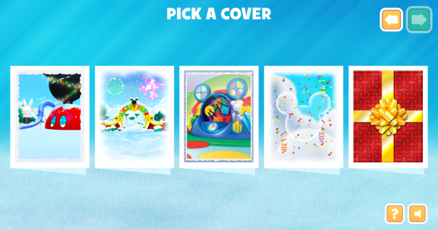 Disney Jr Holiday Card Creator Game Pick Cover Screenshot.