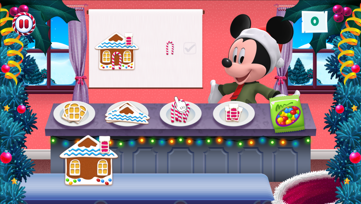 Disney Jr Holiday Party Game Gingerbread Designing How To Play Screenshot.