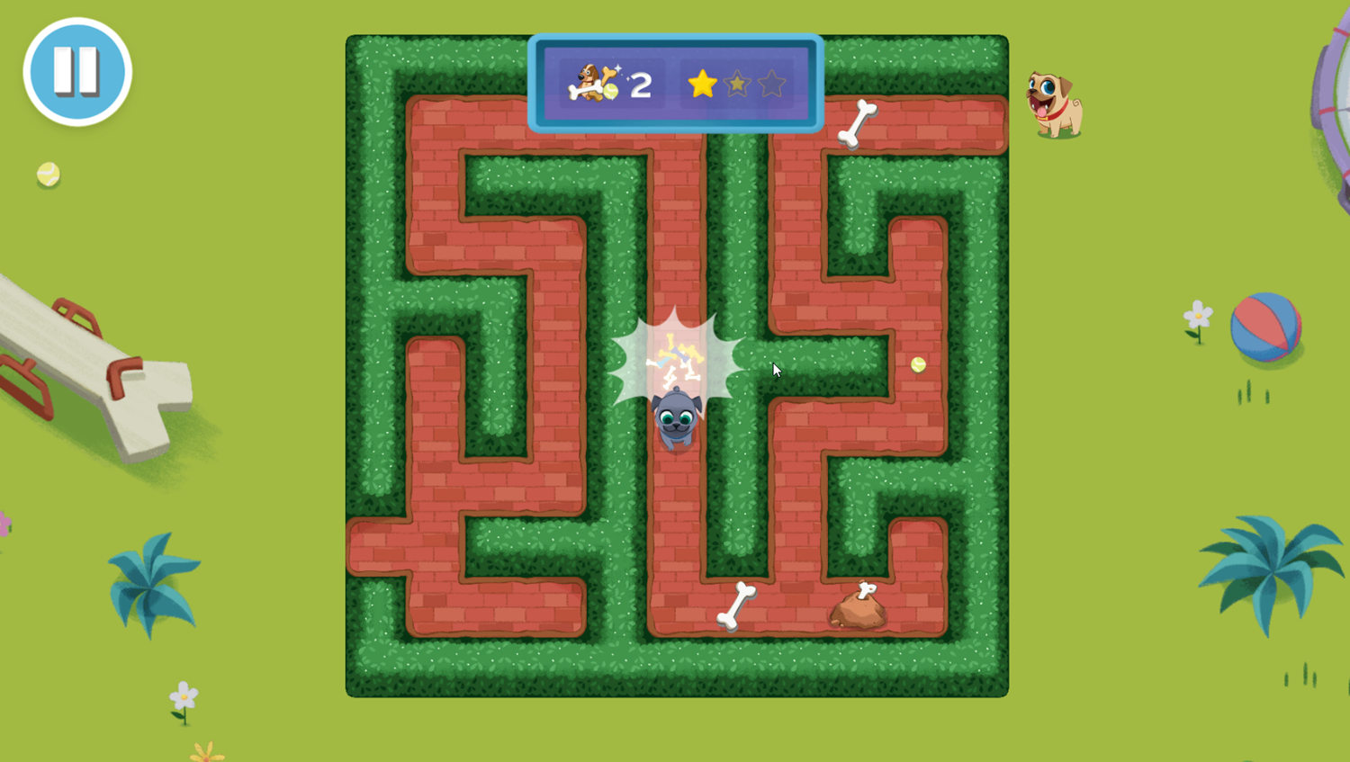 Disney Jr Mazes Game Level Play Screenshot.