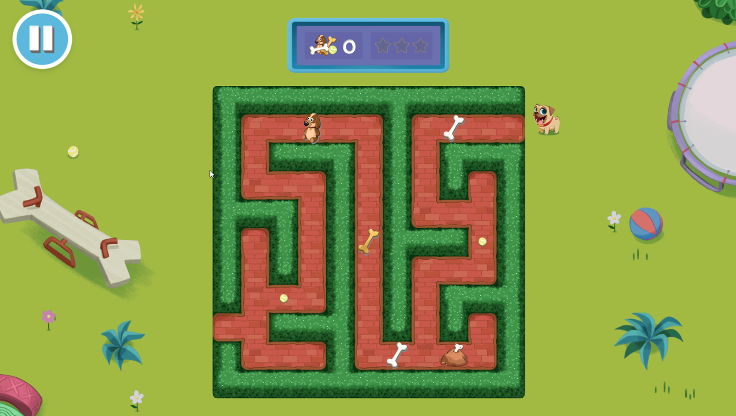 Disney Jr Mazes Game Level Start Screenshot.