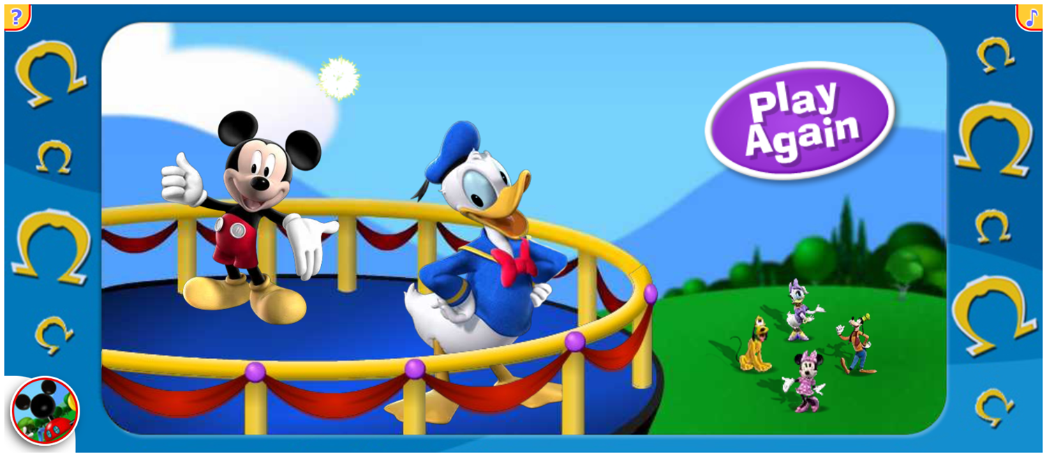 Disney Jr Mickey Mouse Club Lucky You Game Complete Screenshot.