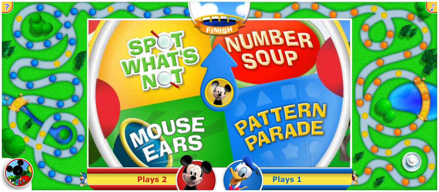 Disney Jr Mickey Mouse Club Lucky You Game Start Screenshot.