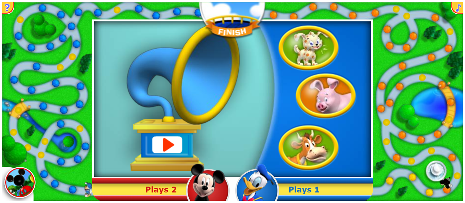 Disney Jr Mickey Mouse Club Lucky You Game Mouse Ears Screenshot.