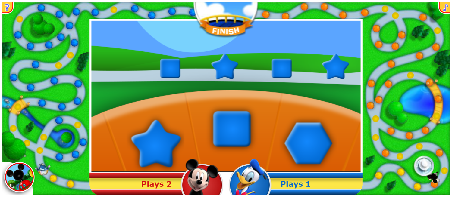 Disney Jr Mickey Mouse Club Lucky You Game Pattern Parade Screenshot.