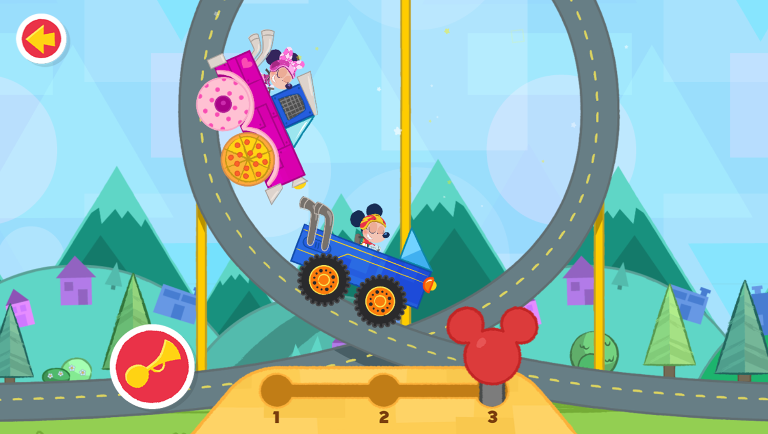 Disney Jr Mickey Shape and Make Road Trip Game Play Screenshot.