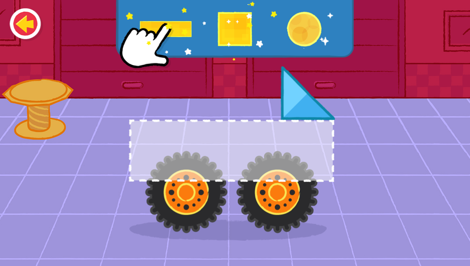 Disney Jr Mickey Shape and Make Road Trip Game Select Car Shape Screenshot.