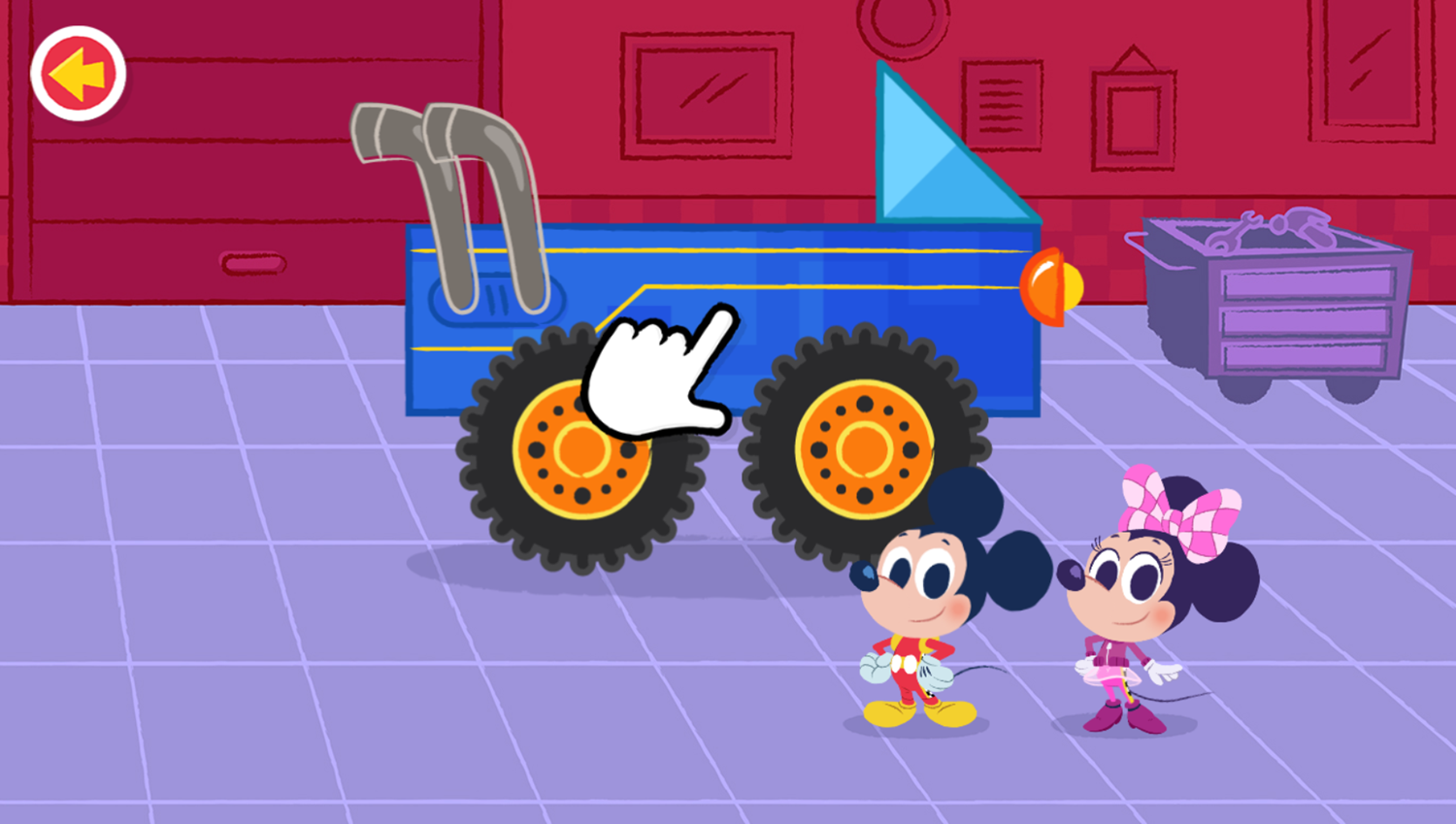 Disney Jr Mickey Shape and Make Road Trip Game Select Driver Screenshot.