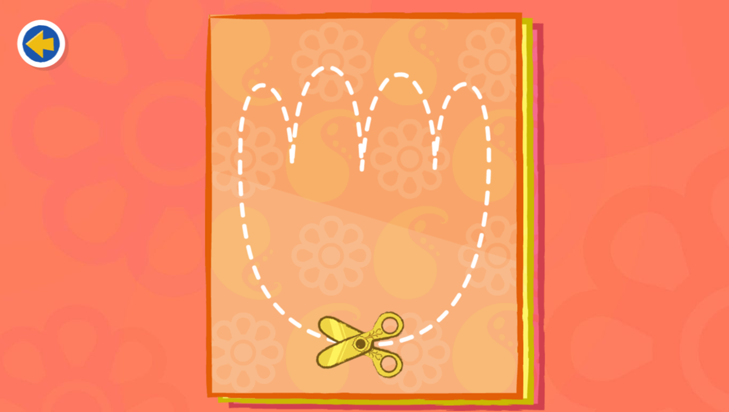 Disney Jr Mira Pattern Party Game Paper Cutting Screenshot.