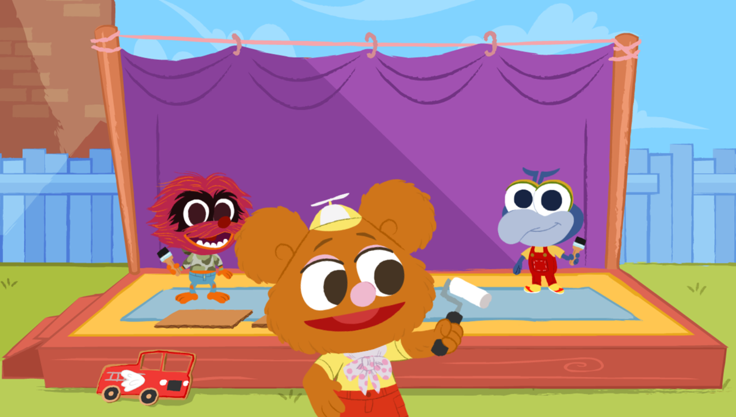 Disney Jr Muppet Babies Color and Seek Adventures Game Intro Screenshot.