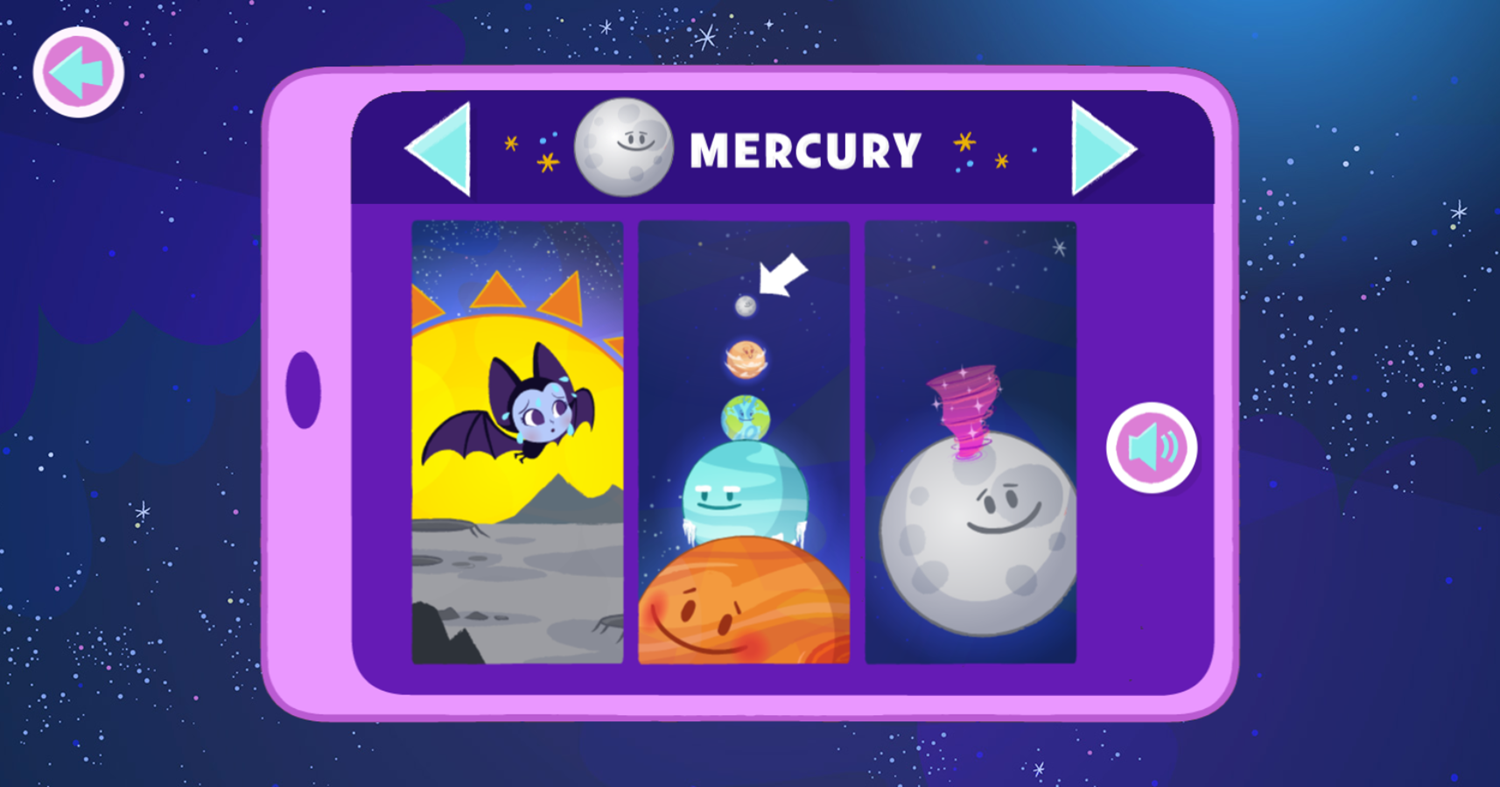 Disney Jr Soaring Through Space Game Info Screenshot.