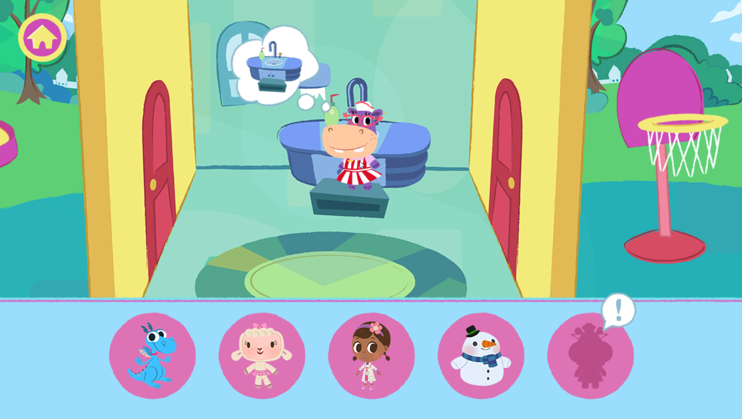 Disney Jr Wash-Up Play Day Game Click To Use Faucet Screenshot.