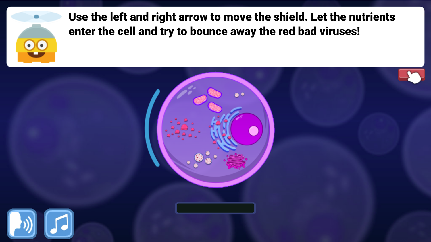 DocDuck Parts of the Cell Game Protect the Cell Screenshot.