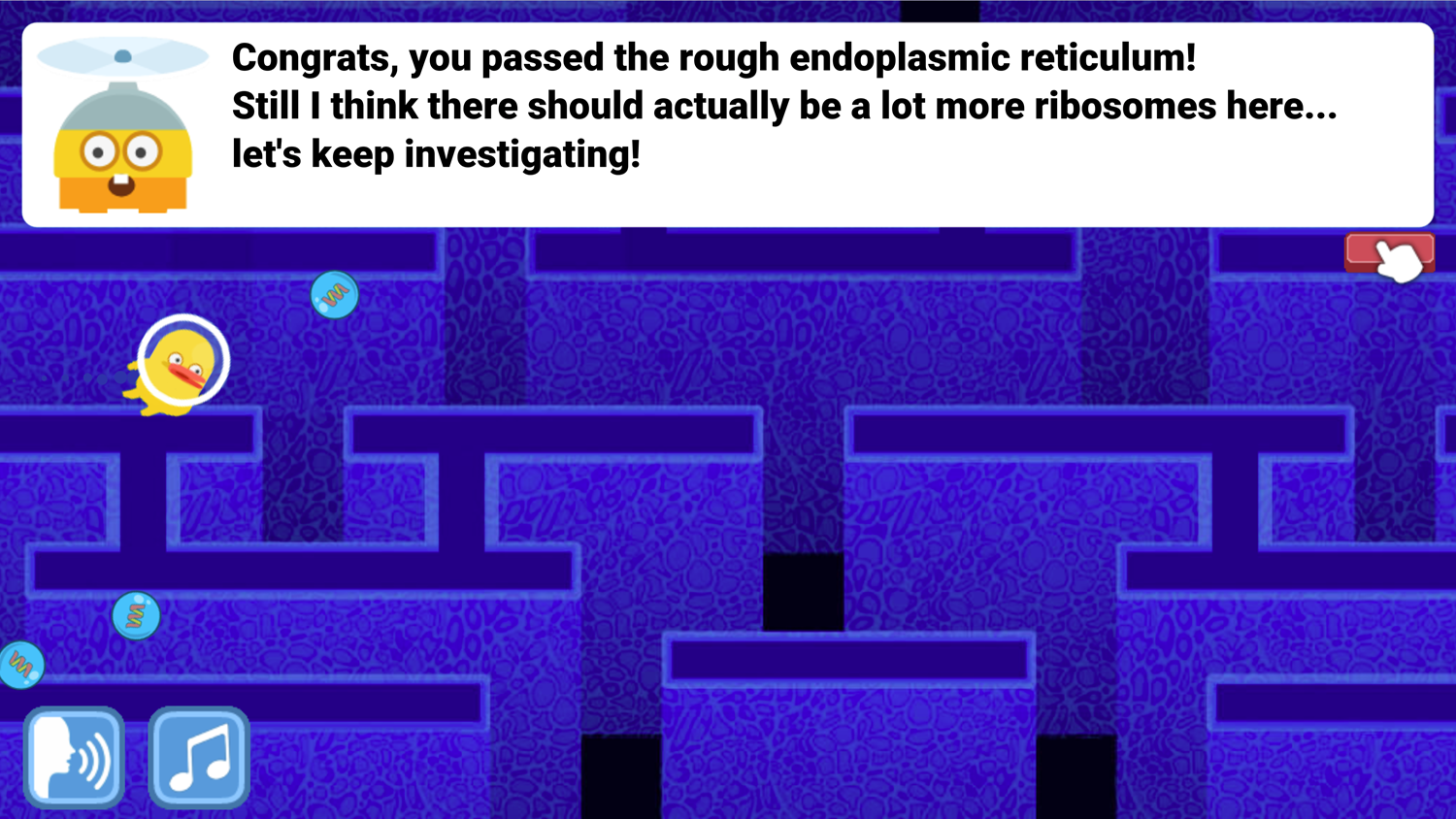 DocDuck Parts of the Cell Rough E.R. Game Screenshot.