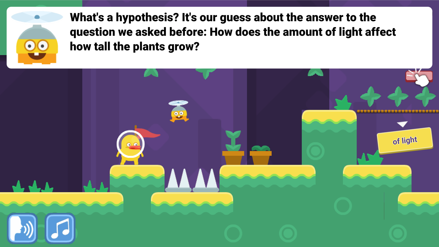 DocDuck Scientific Method Game What is a Hypothesis Screenshot.
