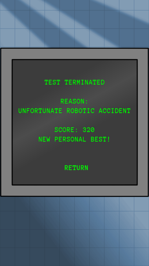 Doctor Rocket Game Over Screenshot.