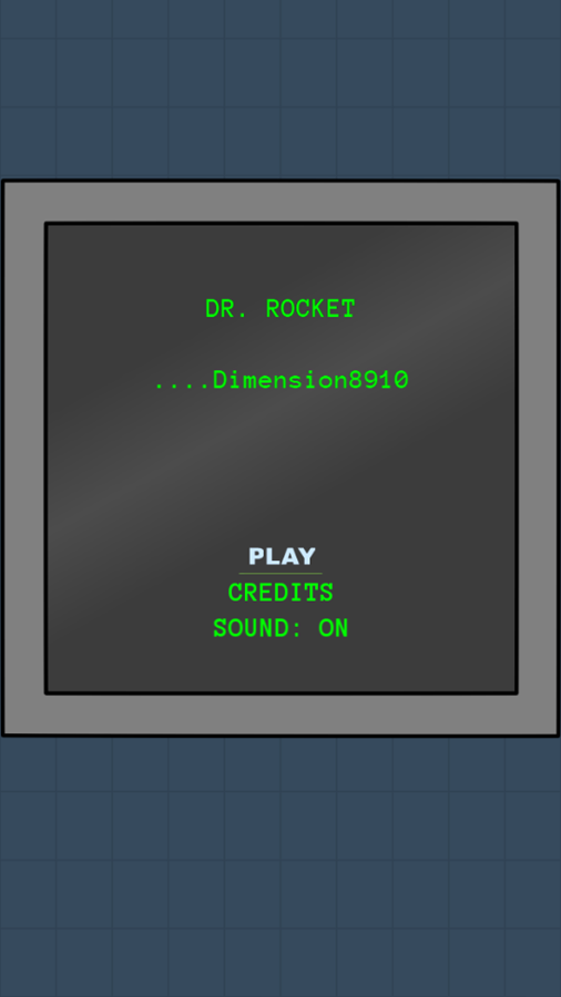 Doctor Rocket Game Welcome Screen Screenshot.