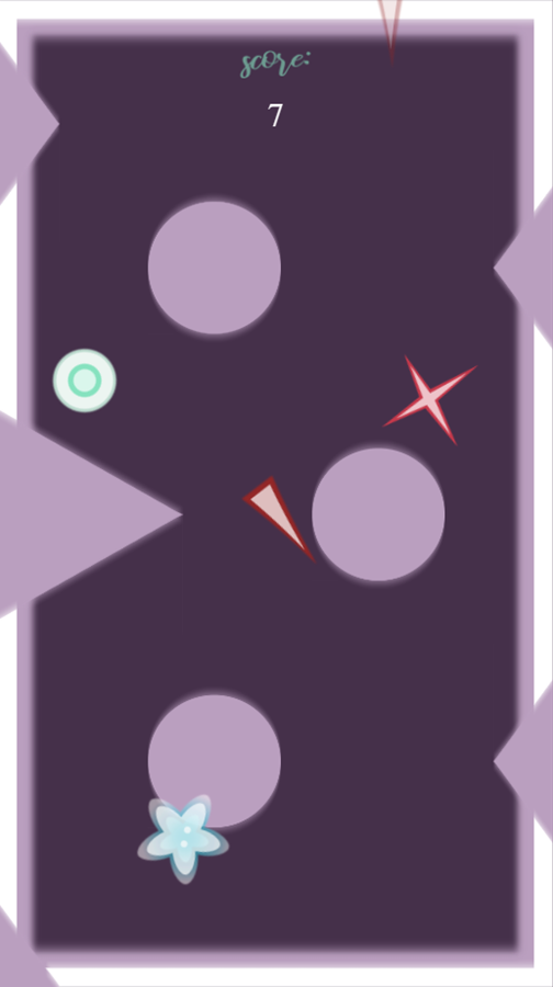 Dodge Falling Objects Game Screenshot.
