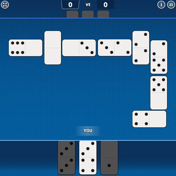 Domino Battle Game Play Screenshot.