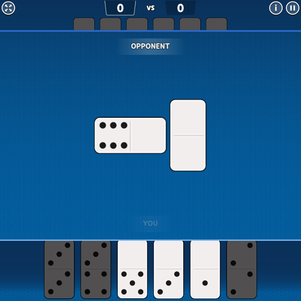 Domino Battle Game Start Screenshot.