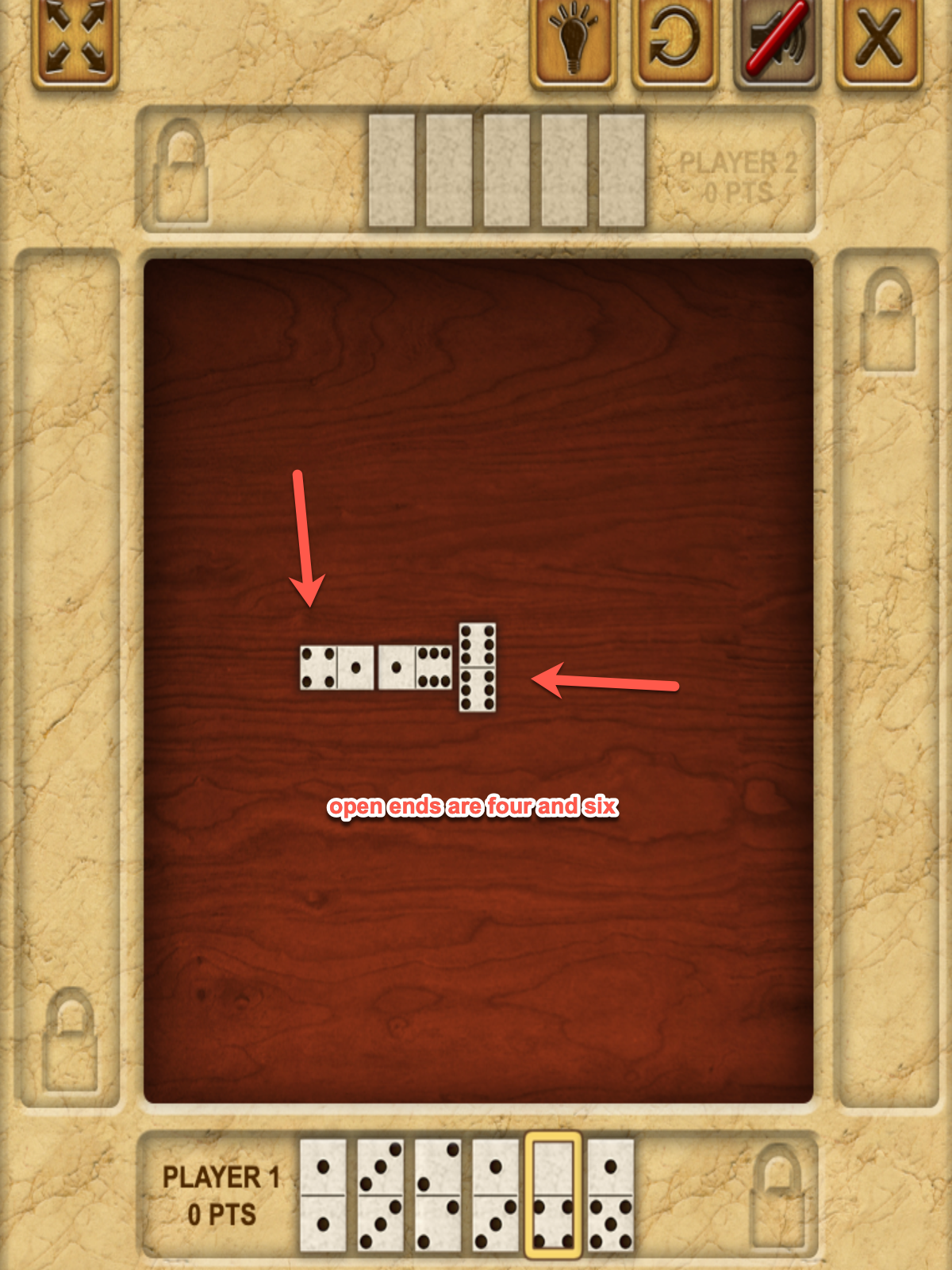 Domino Block Game Open End Screenshot.